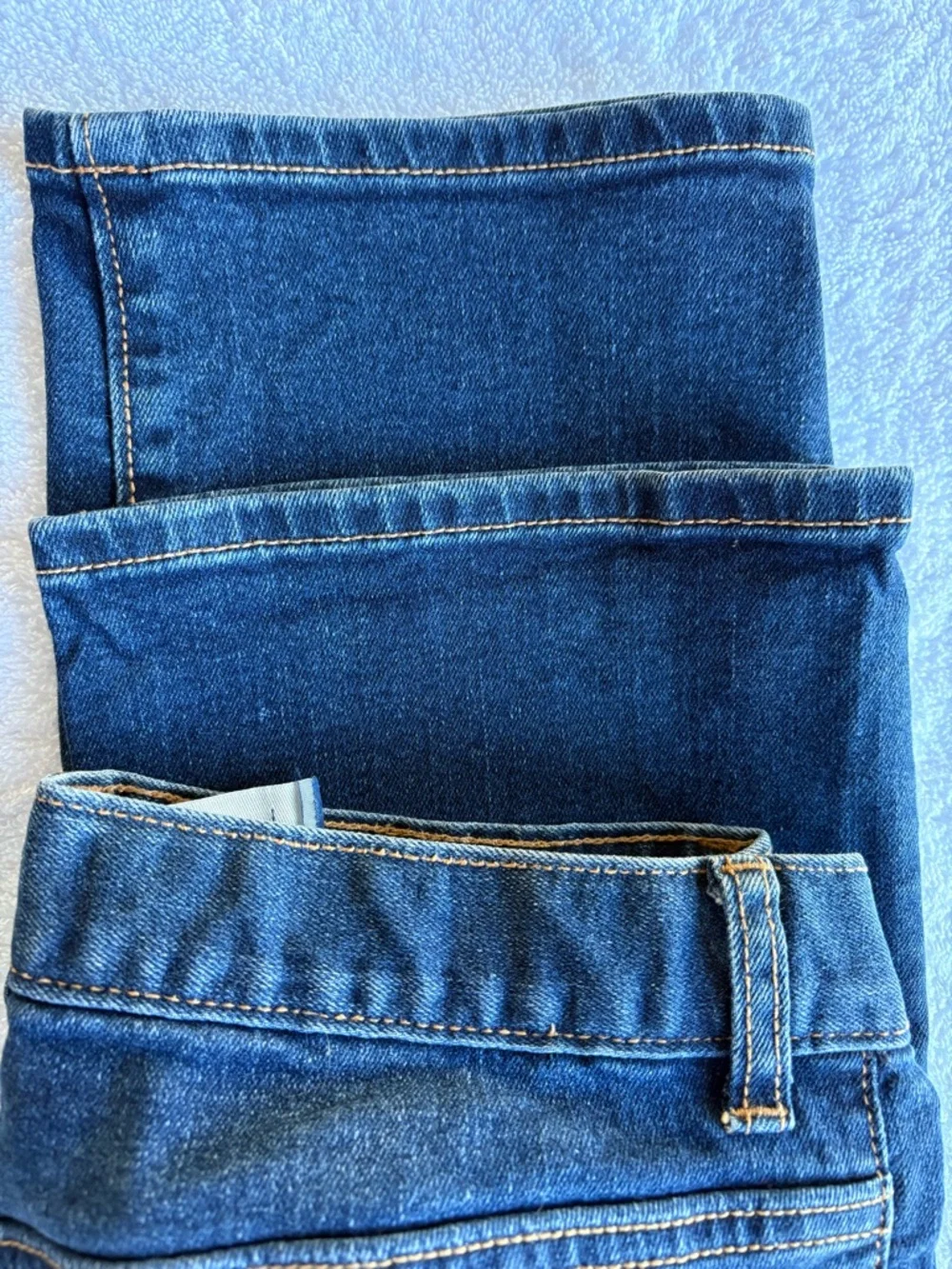 Old Navy Boys Size 14 Straight Jeans Medium Wash Adjustable Waist EUC